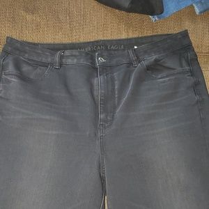 American Eagle High Waisted Black Jeans